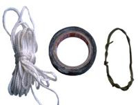 Klebeband, Seil und Draht