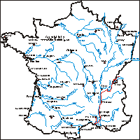 Karte: Sommertour Frankreich 2001