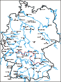 Karte: Main-Aich-Altmühl-Tour 1998