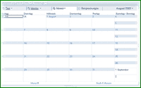 ge&ouml;ffneter Terminkalender