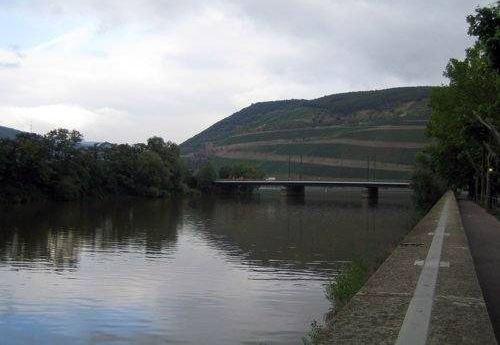 von der Nahe aus zum Rhein gesehen