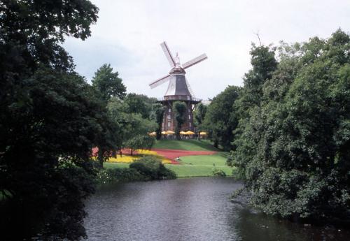 historische Mühle von Bremen im alten Schutzwall