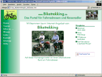 Aussehen der Webseite im Januar 2002