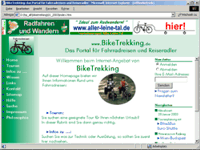 Aussehen der Webseite im Januar 2003