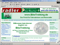 Aussehen der Webseite im Januar 2005