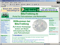 Aussehen der Webseite im November 2005