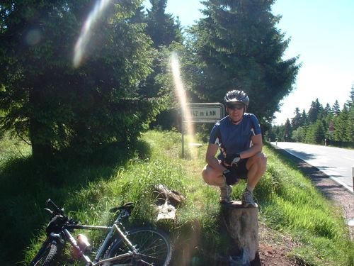 Höchster Punkt im Thüringer Wald mit Holger