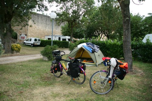 Campingplatz auf der Zitadelle in Blaye