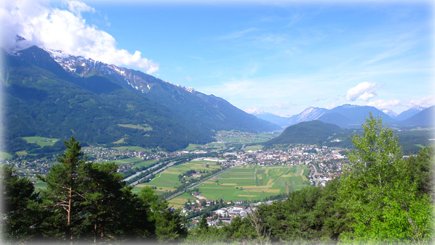 Abfahrt von der Buchener Höhe nach Telfs