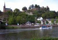 Blick auf die Burg von Saarburg