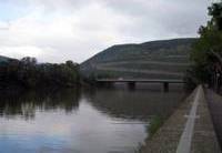 von der Nahe aus zum Rhein gesehen
