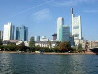 Blick auf die Skyline von Frankfurt