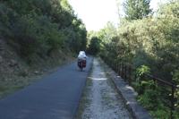 der Radweg von Sarlat zur Dordogne auf alter Bahnstrecke