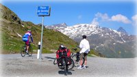 Radler am Bernina-Pass