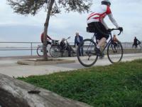 Mallorca einige Radfahrer auf der Insel
