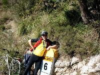 Rast bei km 6 aber das Steilste kam noch