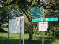 Trier-Beaune Radwegeschilder bei Perl