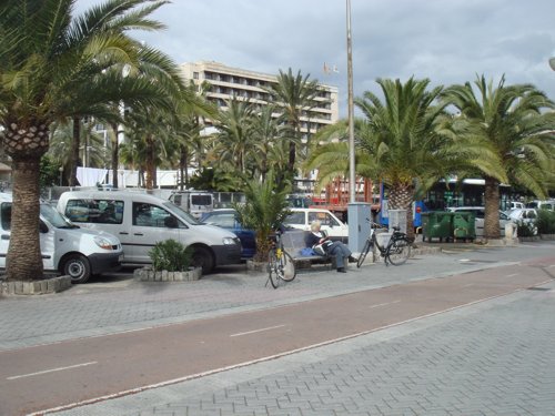 Mallorca Pause am Hafen
