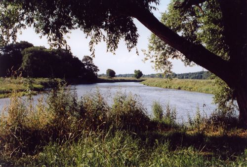 Blick auf dem Zusammenfluss