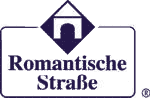 Radwegeschild der Romantischen Strasse