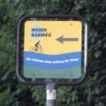Weser-Radweg-Beschilderung