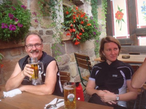 Ein Biergarten in Fulda