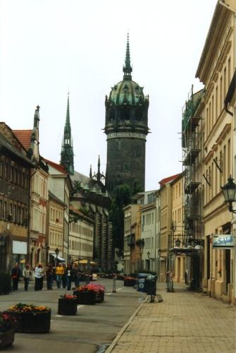 Turm der Schlösskirche in Wittenberg