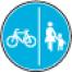 getrennter Geh- und Radweg