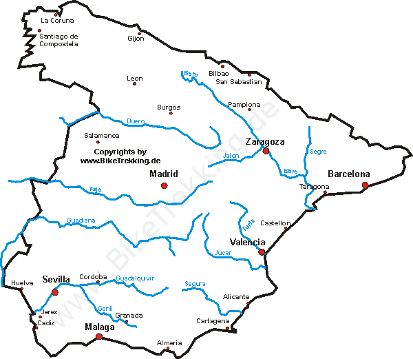 Spanienkarte