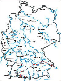Karte: Bodensee-Donautour 1994