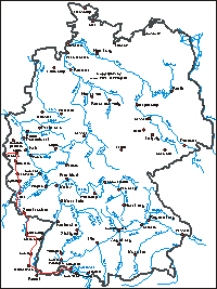 Karte: Eifel-Bodensee-Tour 2004