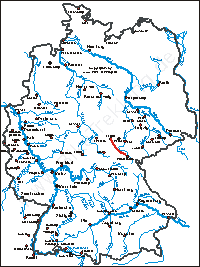 Karte: Erfurt-Oberhof-Radtour 2006