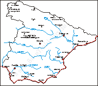 Karte: Spanien Faro-Nimes-Radtour 2004