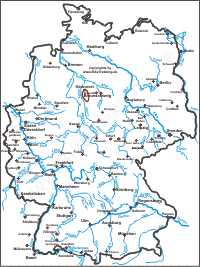 Karte: von Hannover zum Weltkulturerbe Hildesheim 2010