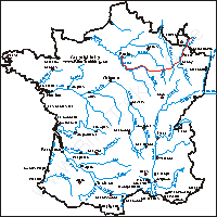 Karte: Hofheim-Paris-Tour 2006 Frankreich