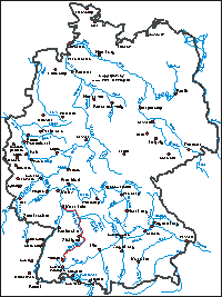 Karte: Neckar Tour 1997