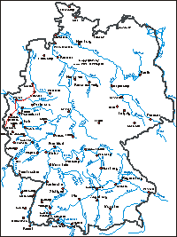 Karte: NRW-Tour 2005