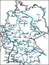 Karte: Rennsteig-Höhenradwanderweg-Tour 2002