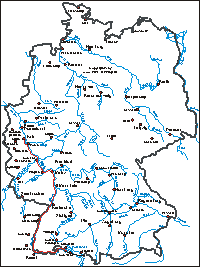 Karte: Rheintour 2000