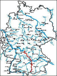 Karte: der+Romantischen+Strasse