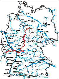 Karte: Trier-Braunschweig 2008