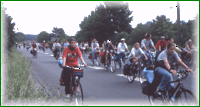 Radlergruppe unterwegs